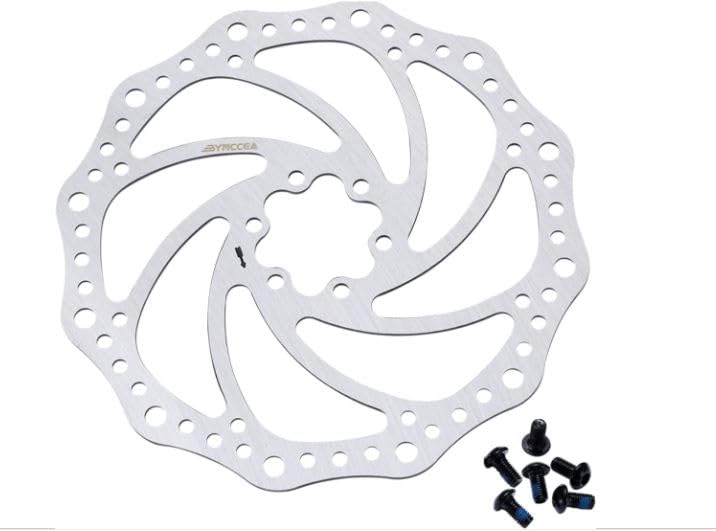 YAMTECH 2pcs Disc Brake Rotor 160mm with 12 Bolts Stainless Steel Bicycle Rotors Screws for Road Bike and Mountain Bike MTB BMX Bicycle Accessories