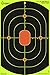 Splatterburst Targets - 12 x 18 inch Bullseye Splatter Target - Easily See Your Shots Burst Bright Fluorescent Yellow Upon Impact - Made in USA Made in The USA (25 Pack)