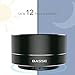 Basse Portable Bluetooth Speakers - Super Bass Mini Metal Wireless Speaker System For iPhone, Car, TV, Outdoors & More - Radio Function, USB and TF Card Port, Durable & Compact, Black