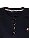 H2H Men's Classic Midweight Waffle Henley Top Navy US L/Asia XL (KMTTL062)