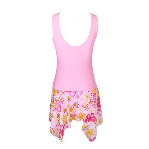 BIKMAN Floral Print Swimsuit Front Crossover Onepiece Plus Size