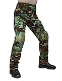 TACVASEN Men's Outdoor Sports Tactical Military Assault Combat Rip-stop Uniform Cargo Work Pants Trousers 32 Jungle