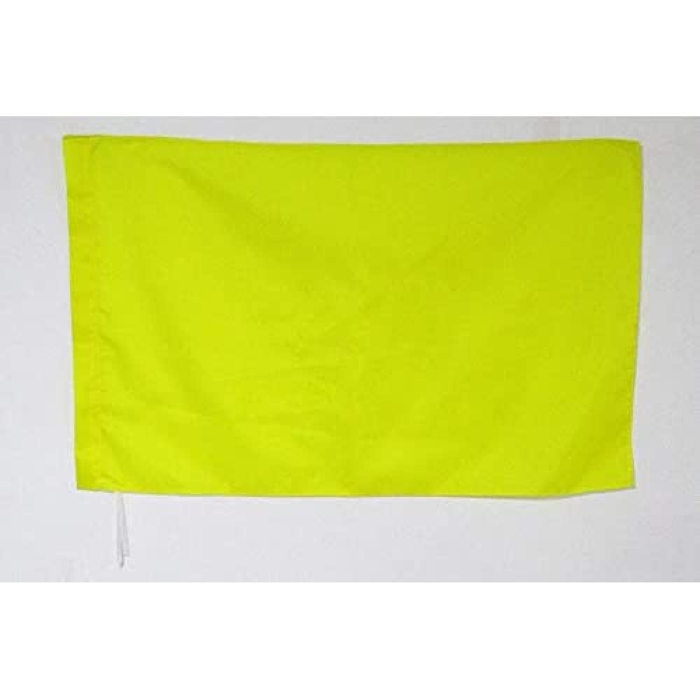 AZ FLAG - Racing Yellow Flag - 2x3 Ft - caution Banner with Sleeve - 100% Polyester - Fade Resistant - Vivid Colors - 2' x 3' Feet - 90x60 Cm