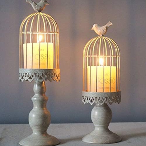 Amazon Com Glass Bell Metal Hollow Candle Holder Stand Tealight