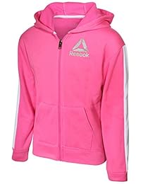 Reebok - Sudadera con capucha y cremallera para niña