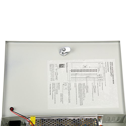 image for Yaetek Iron 18 Channel DC 12V CCTV Distributed Power Connector Supply 