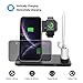 YUYI Wireless Charger,4 in 1 Wireless Charging Stand for iPhone 11/11 Pro Max/X/XS/XR/Xs Max/8/8 Plus and Other Qi Phones, Wireless Charging Station Compatible Apple Watch Series 5 4 3 2 1, Airpods 12