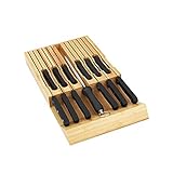 INTERGREAT In-Drawer Bamboo knife block Drawer