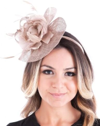 Bella Couture Fashion Women's Luxury Hat Sinamay Petite Fascinator The Pippa