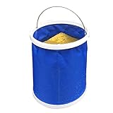 13L Portable Lightweight Folding Water Bucket Multifunctional Collapsible Water Bucket for Travelling Fishing Boating Hiking Camping Gardening Farm Automotive and Washing with Towel Uses