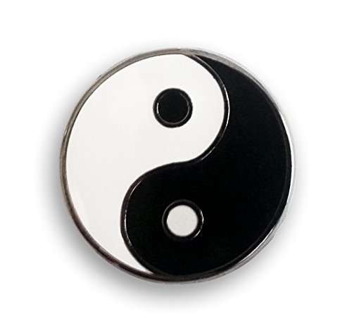 YinYang Black and White Lapel Pin