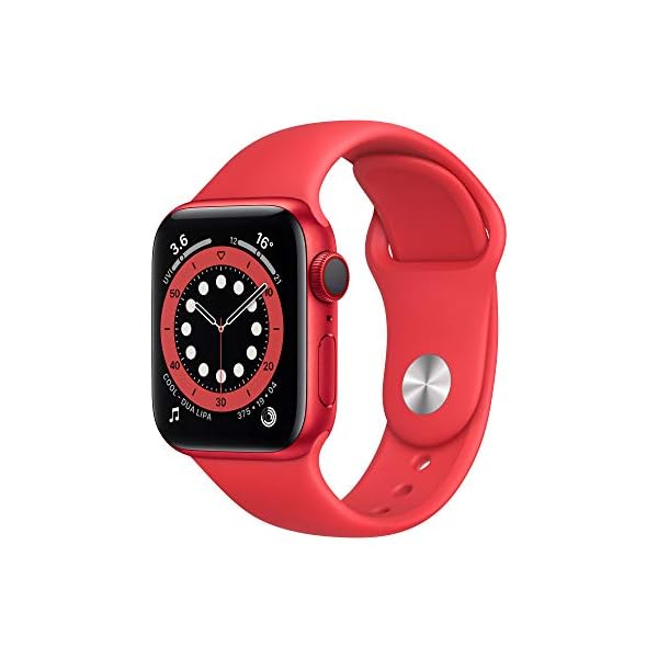 Apple-Watch-Series-6-GPS-Cellular-40mm-PRODUCTRED-Aluminium-Case-with-PRODUCTRED-Sport-Band-Regular Apple Watch Series 6 (GPS + Cellular, 40mm) - Gold Stainless Steel Case with Deep Navy Sport Band