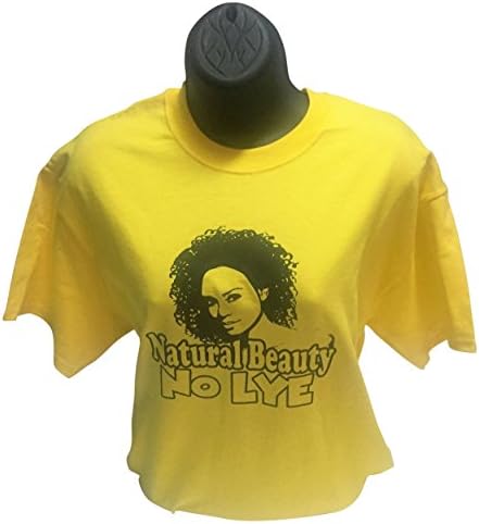 Natural Beauty No Lye Fashion Cotton T-Shirts (Medium, Yellow)