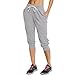 Champion French Terry Jogger Sweatpants, Women’s Drawstring Capris, C Logo, 29