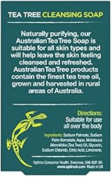 Australian Tea Tree Soap Bar 90g Natural Vegan Cruelty Free Paraben SLS Free view 3