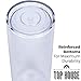 4 Pack - Top House Insulated Acrylic Tumblers with Gold Lids and Straws, 16oz Insulated Travel Cups, 8 Reusable Straws (Gold Lids)