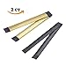 2ct Hair Styling Disk Donut Bun Maker Former Foam French Twist Hairstyle Clip DIY Doughnuts Hair Bun Tool- 2 Shades: Black & Light Brown (Black & Blonde)