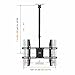 SIMBR TV Ceiling Mount Bracket Adjustable Full Motion Quick Installation for 22-75 