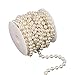 eBoTrade Clear Crystal Like Beads by the roll (22 Yards)
