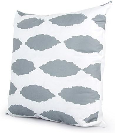 Dyg Smart Topfinel Geometric Cushion Cover Cheap Grey Pillow Covers for Puff Sofa Seat Chair Velvet Decorative
