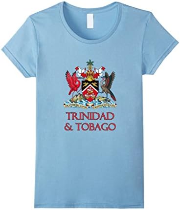 Womens Trinidad and Tobago - Coat of Arms Design XL Baby Blue
