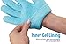 NatraCure Moisturizing Gel Booties and Gloves Set - (for Dry Skin, Dry Hands, feet, Cracked Heels, cuticles, Rough Skin, Dead Skin, use with Your Favorite lotions) - 155/175-AQ/RET - Color: Aqua