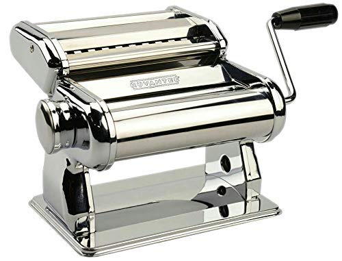 Nuvantee Pasta Maker - Highest Quality Pasta Machine - 150 Roller with Pasta Cutter - 7 Adjustable Thickness Settings (Renewed)