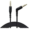 Junsi TRRS to TRRRS 3.5MM Main Headset Cable Compatible with SteelSeries Arctis Nova Pro Gaming Headset, GameDAC Gen 2-1.5m/4.92ft Audio Cord