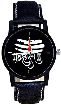 Black Color Dial God Watches for Boys & Men (God-BR-54) Pack of 1