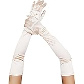 Long Opera Party Gloves 1920s Satin Elbow Length Gloves Stretchy Satin Comfortable Fabric for Bridal Wedding Cosplay Costumes