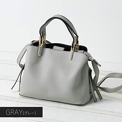 Amazon ショルダーバッグ レディース 斜めがけ 2way 通勤バッグ 旅行バッグ ハンドバッグ 海外旅行 軽量 レザー 30代 40代 50代 大人 女性 高見え ミニトート グレー ハンドバッグ