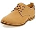 DADAWEN Men's Casual Canvas Lace Up Oxfords Shoes Camel US Size 11
