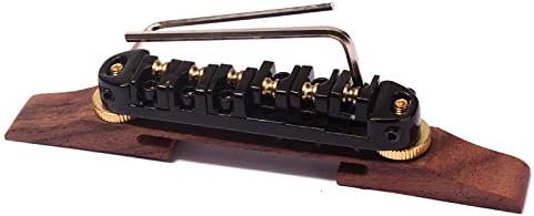 Alnicov Guitar Roller Saddles Rosewood Bridge Set For Jazz Guitar - Image 4