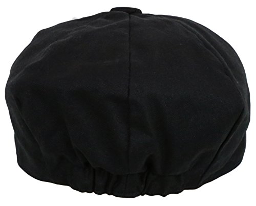 Men's Newsboy Linen Applejack Gatsby Collection Ivy Hats - Black
