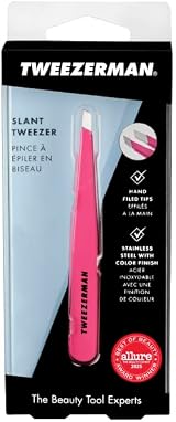 Tweezerman Neon Pink Slant Tweezer Professional Stainless Steel Precision view 6