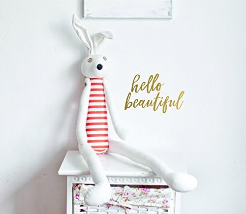 Hello Beautiful Wall Decal | Decal for Mirror | Vinyl Decal for Girls | Girls Bathroom Decoration Sticker for Mirror