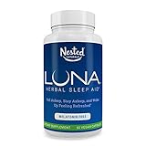 LUNA Melatonin-Free | 60 Capsules | Natural Sleep Aid Without Melatonin | Valerian, Chamomile Extract, Lemon Balm   More Herbs With No GMOs | Non Habit Forming Herbal Sleeping Pills | Vegan Supplement