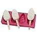 Silicone Ice Pop Molds, Beasea Popsicle Mold Ice Pop Maker BPA Free, Reusable with 50 Wooden Sticks and Lid