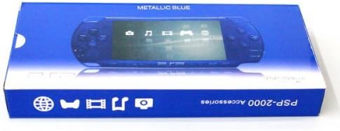 PSP 2000 Full Housing Case Shell Faceplate Dark Blue