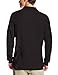 Lee Uniforms Men's Modern Fit Long Sleeve Polo, Black, Large