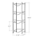 LIANTRAL 5 Gallon Jug Holder, 4 Tiers Silver Heavy Duty Rack Freestanding, Water Bottle Organizer for Home Office