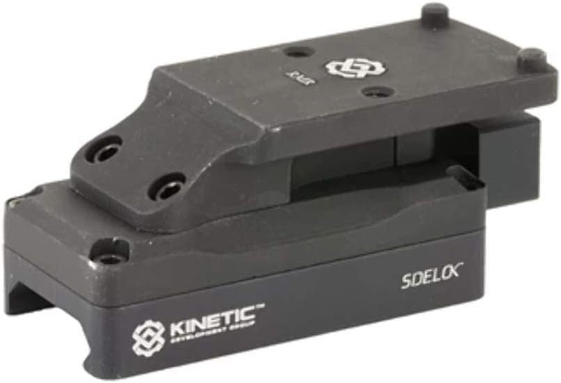 KDG Sidelok RMR Absolute Co-Witness Mount Black - True Quick Detach, Return to Zero, Picatinny Scope Mount