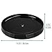 mDesign Plastic Spinning Lazy Susan Turntable Storage - Rotating Organizer for Makeup, Cosmetics, Nail Polish, Vitamins, Shaving Kits, Hair Spray, Medical Supplies, First Aid - Black