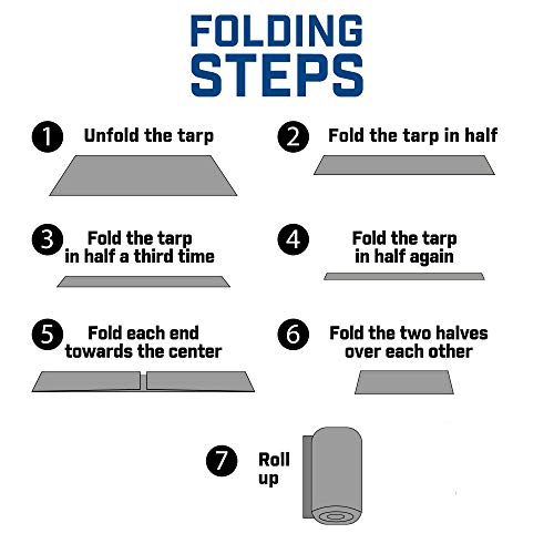 BAir, Grizzly Tarp, 10X12, Multi Purpose Heavy Duty Waterproof Tarp