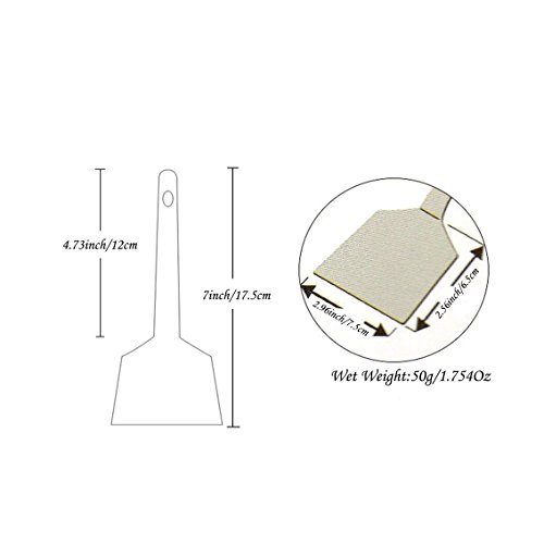 Tenta Kitchen Small Stainless Steel Egg Spatula Fish Turner Flipper Scraper (7"x2.75")