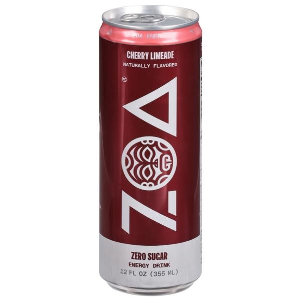ZOA, CHERRY LIMEADE ZERO SUGAR ENERGY DRINK, 12...