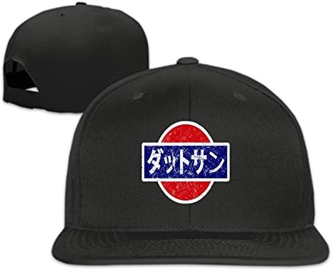 FANMIL Datsun Retro Japanese Snapback Cap Plain Blank Caps Adjustable Flat Bill Hats for Men Women