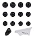 ALXCD Ear Tips for Zero Audio ZH-DX200-CT Earphone, SML 3 Sizes 6 Pair Soft Silicone Replacement Earbud Tips, Fit for Zero Audio ZH-DX200-CT ZH-DX210-CB [Black]