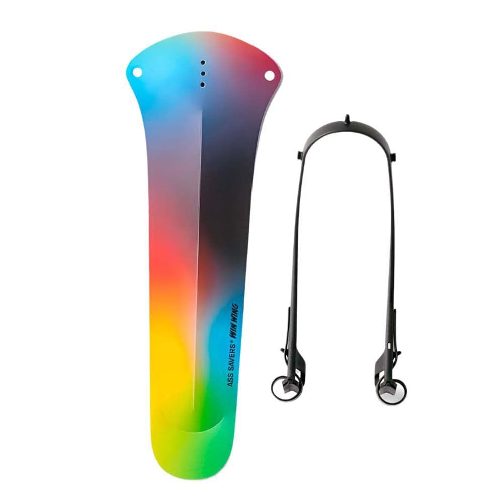 Ass Savers – Win Wing 2 Gravel - Spektrum, Rear Mudguard For Gravel Bikes With Black Wishbone, Tire Widths Up To 60Mm, Ultralight, Clip On, Easy Installation & Removal, Secure Mount, Swedish Design