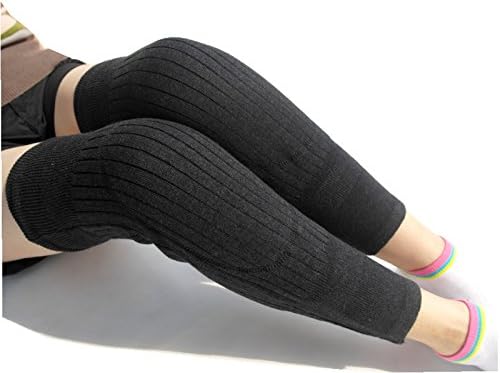 Medical Grade Thermal Over Knee Sleeve 1 Pair Unisex Elastic Lengthen Wool Pad Cashmere Knit Knee Brace Support Protector Knee Warmer Pads Legging Stockings - Image 5